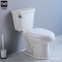 Sanitary Ware Bathroom Ceramic Siphon Flush Two Piece Wc Toilet with S-Trap